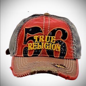 True Religion Distressed Vintage Trucker hat